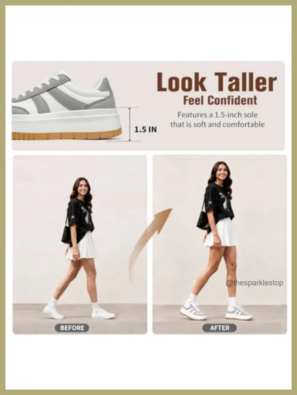 Women's Platform Fashion Sneakers Lightweight Faux Leather Oxford